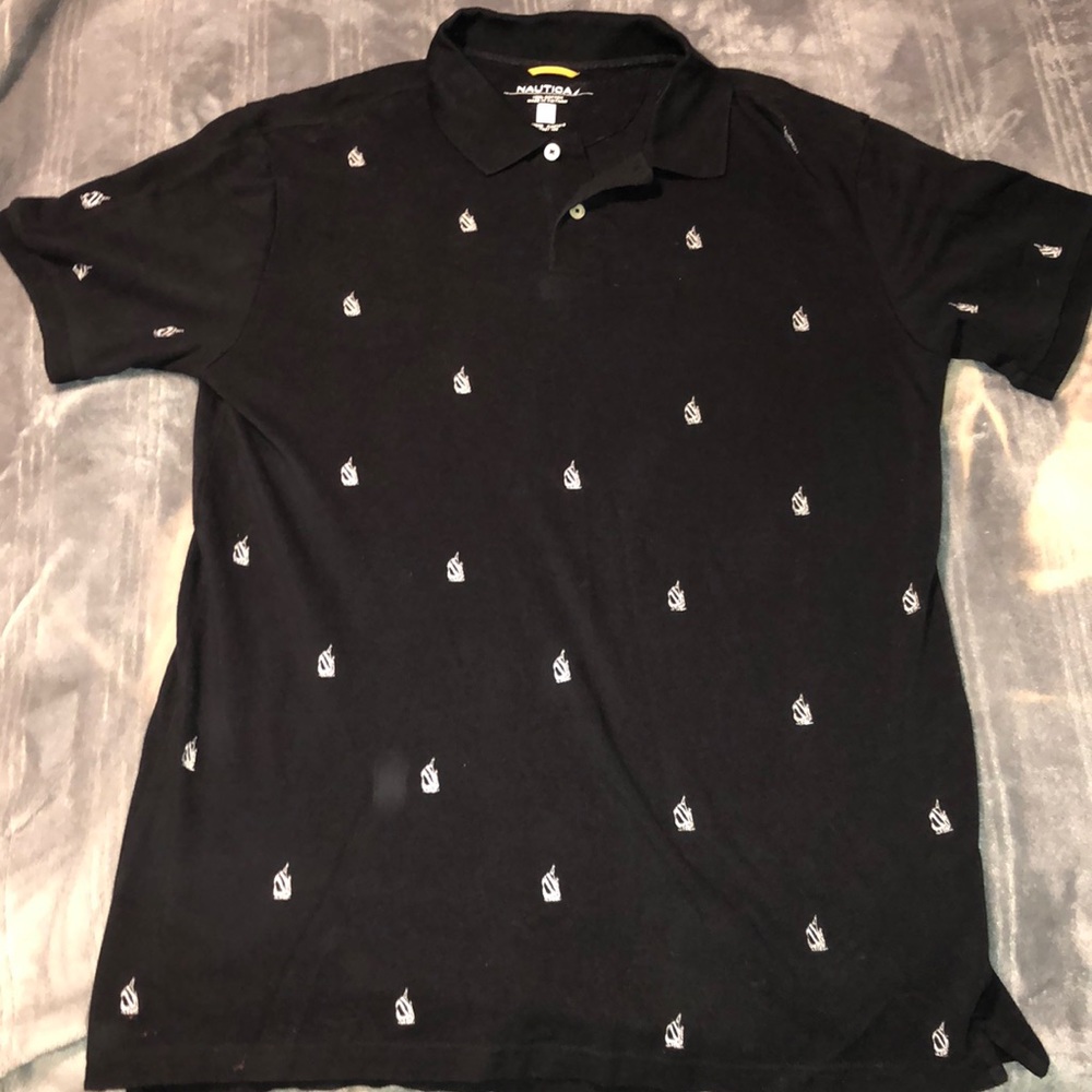 Medium Nautica Sailboat All Over Print Polo